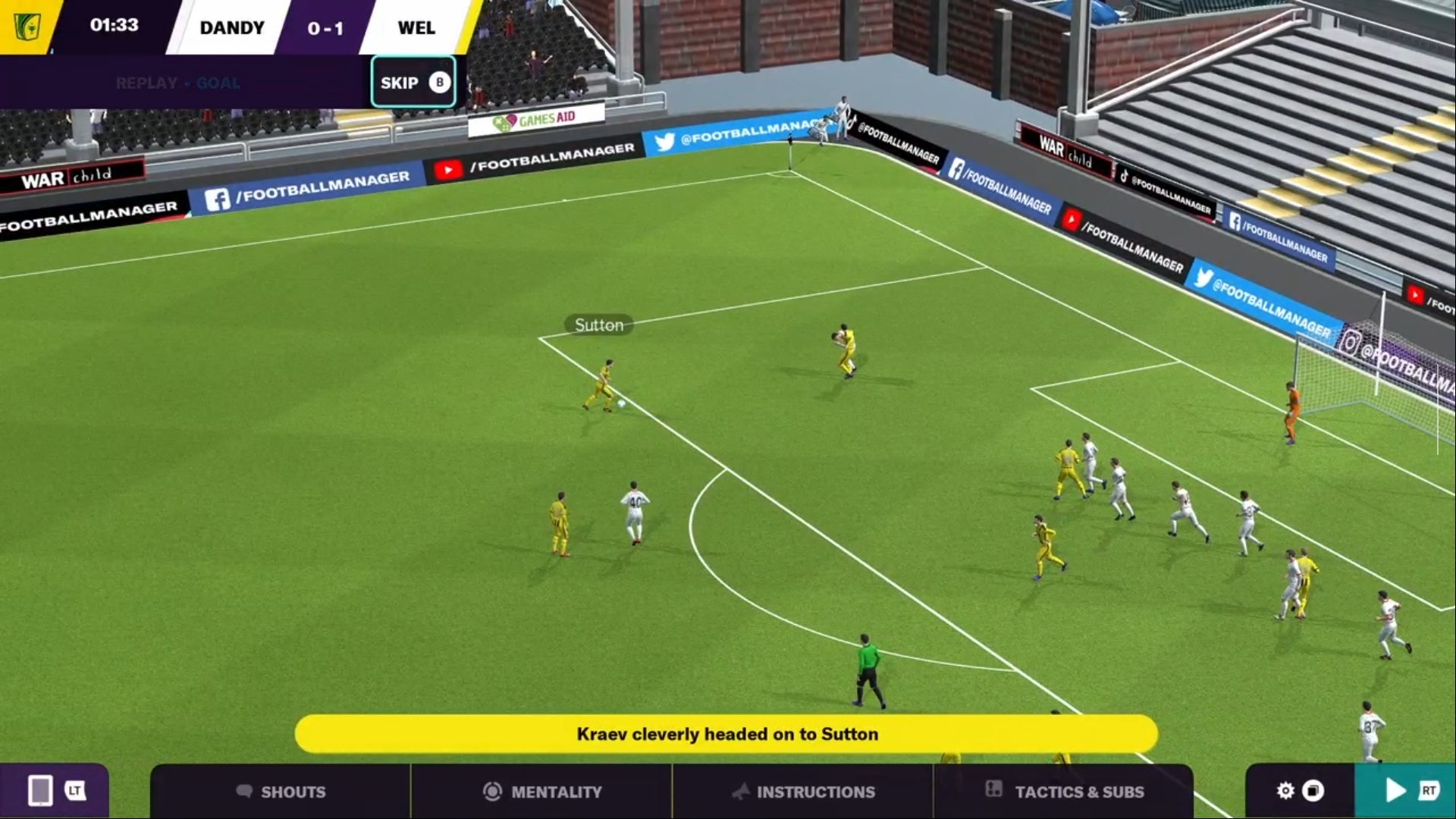 Football Manager 2022 Touch. Nintendo Switch gameplay video. 