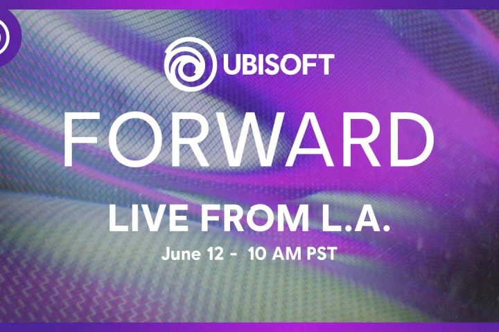 A graphic for Ubisoft Forward, Live from LA on June 12 at 10 am PT.