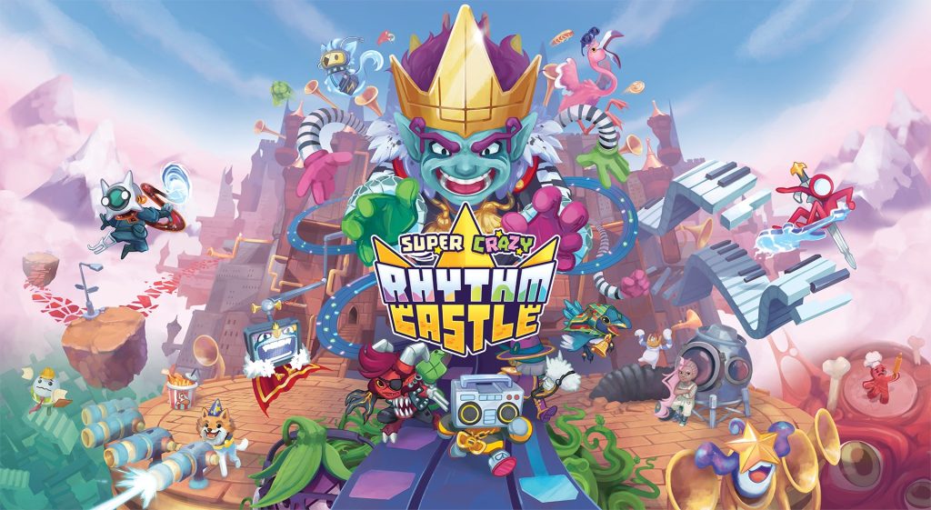 The key art for Super Crazy Rhythm Castle.