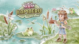 The key art for Kamaeru: A Frog Refuge.