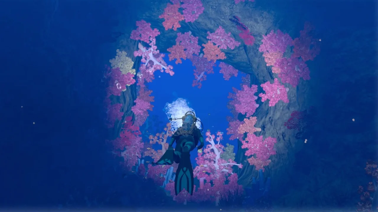 A screenshot from Endless Ocean Luminous