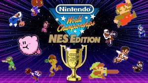 The key art for Nintendo World Championships: NES Edition.