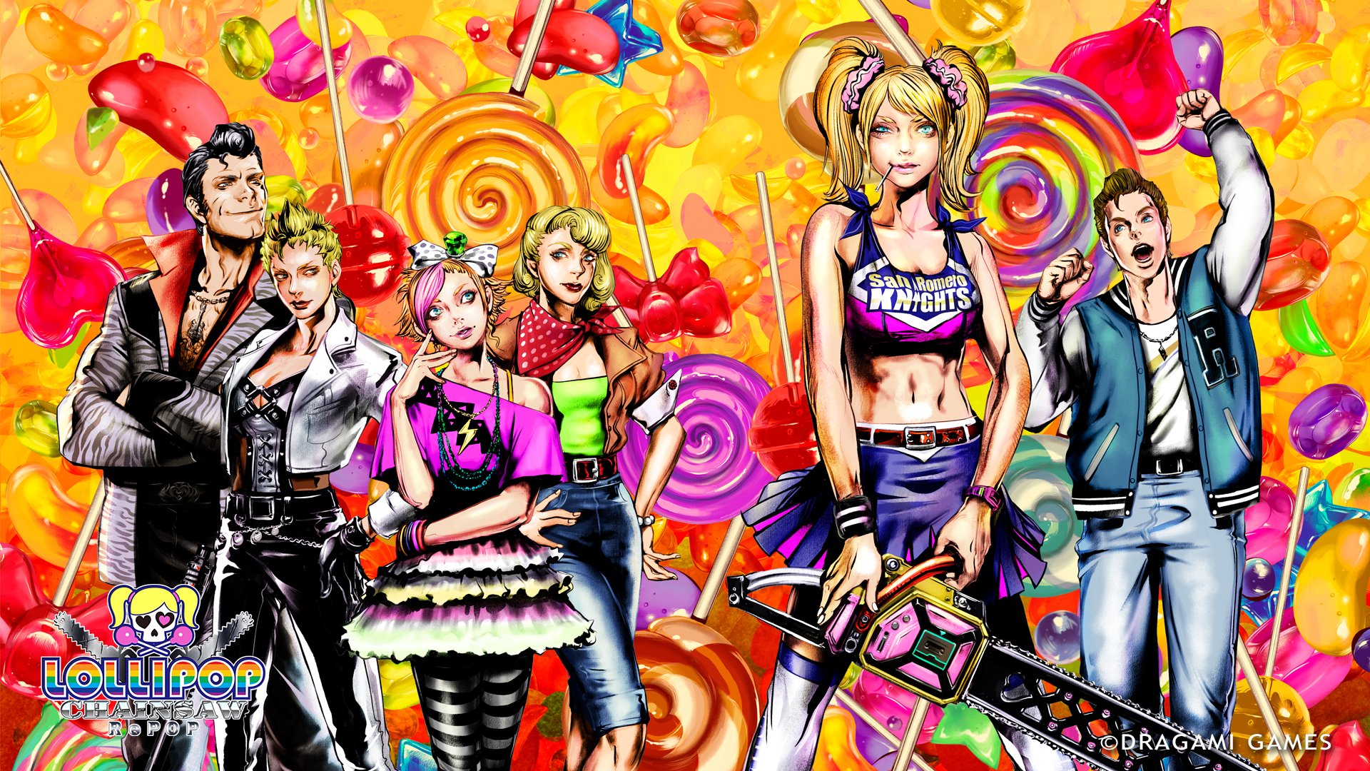 The key art for Lollipop Chainsaw RePOP.