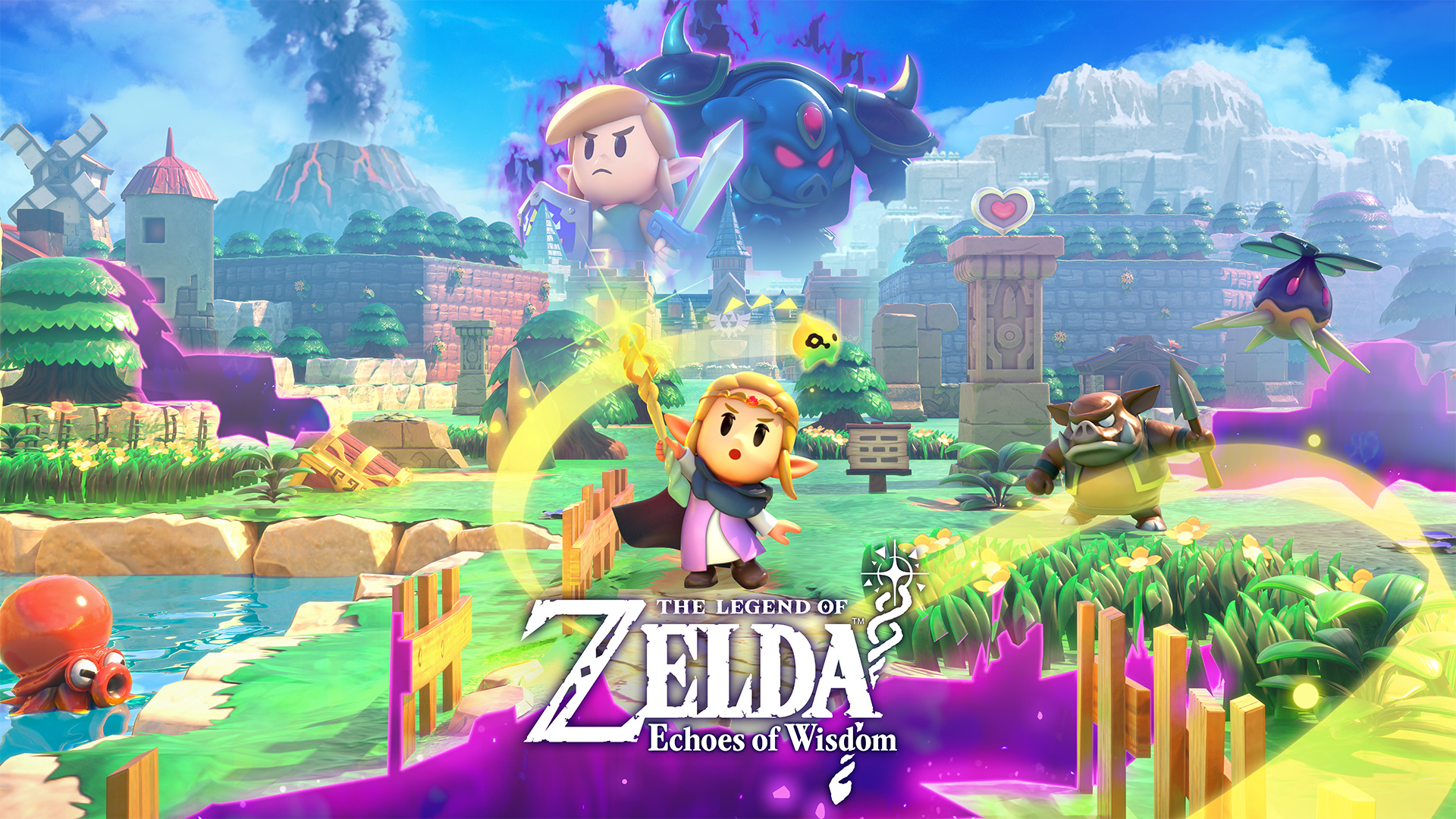The key art for The Legend of Zelda: Echoes of Wisdom.