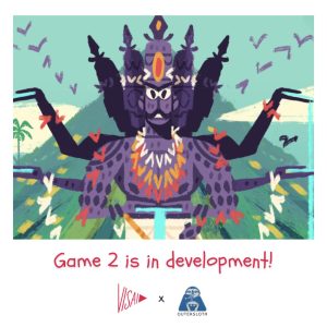 An image posted to Visai's Twitter account announcing that game 2 is in development.