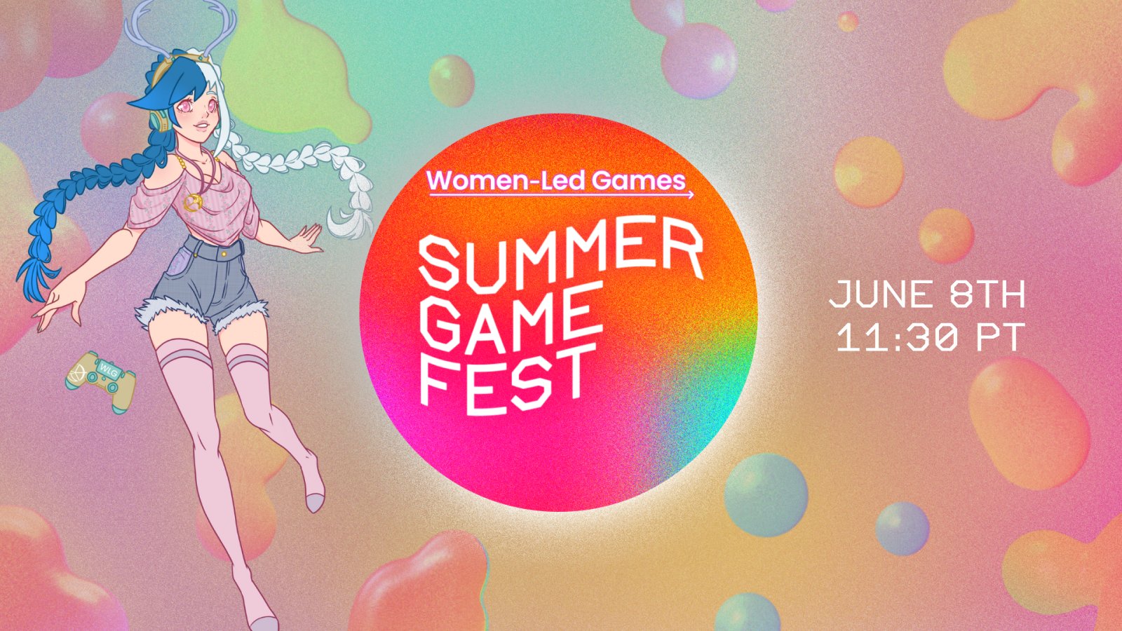 Women-Led Games at Summer Game Fest 2024. June 8th 11:30 p.m. PT.