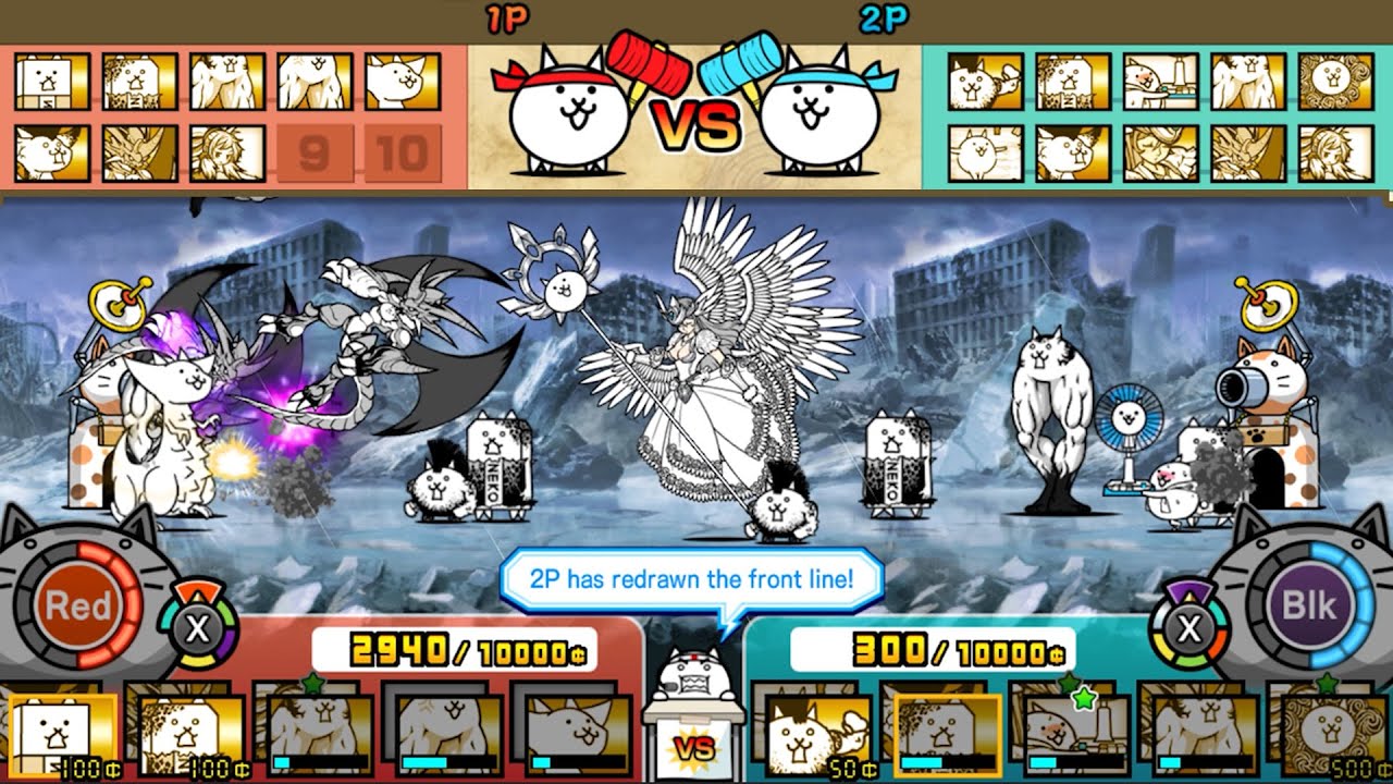 A screenshot of The Battle Cats Unite