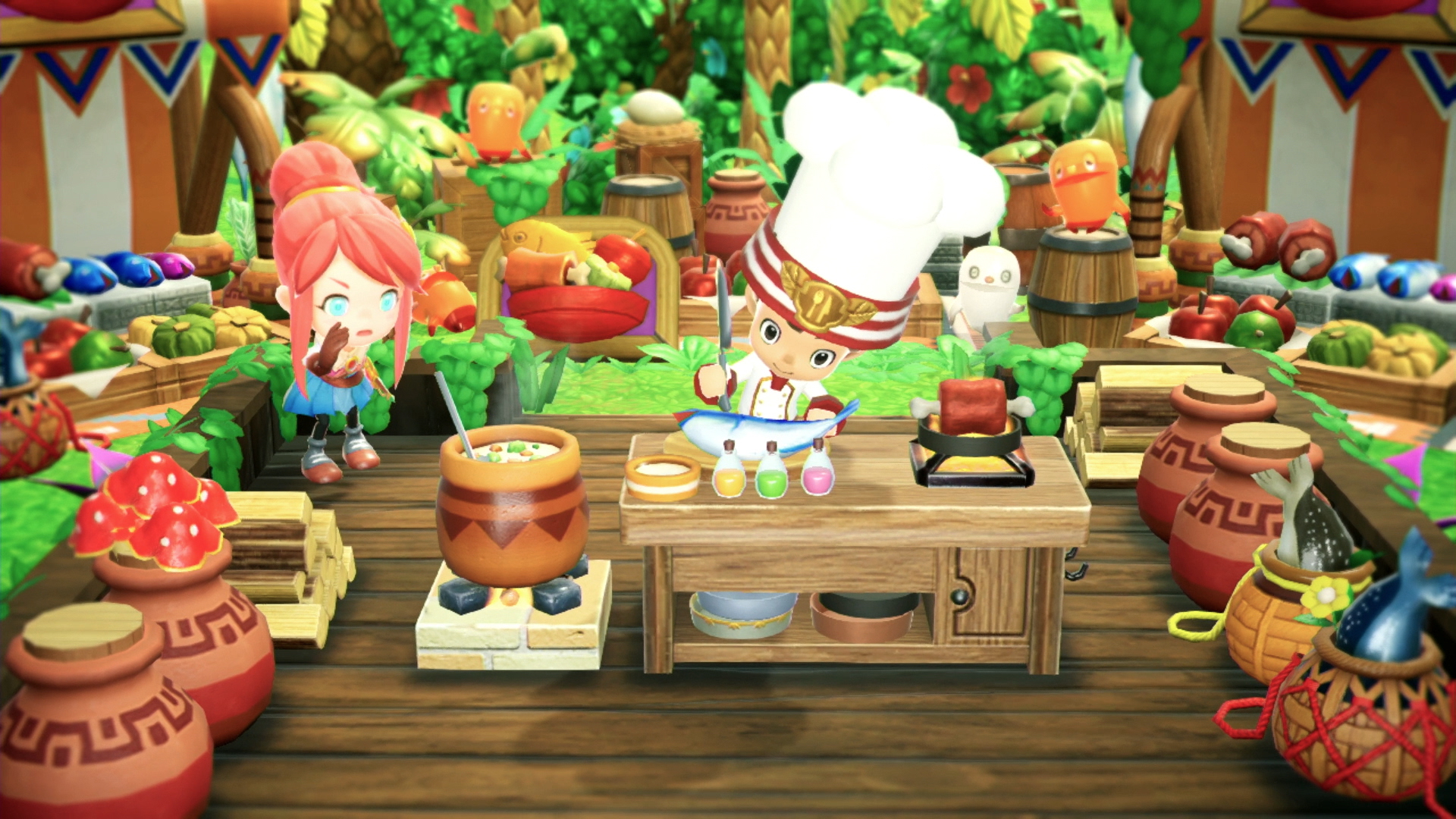 A screenshot of a Cook in Fantasy Life i: The Girl Who Steals Time.