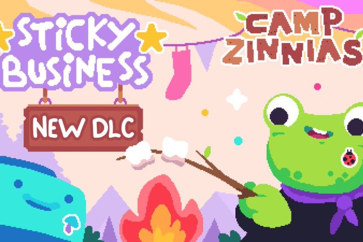 Art for Sticky Business' Camp Zinnias DLC.