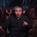 A screenshot of Eddie Marsan in Deathtrap Dungeon: The Interactive Adventure.