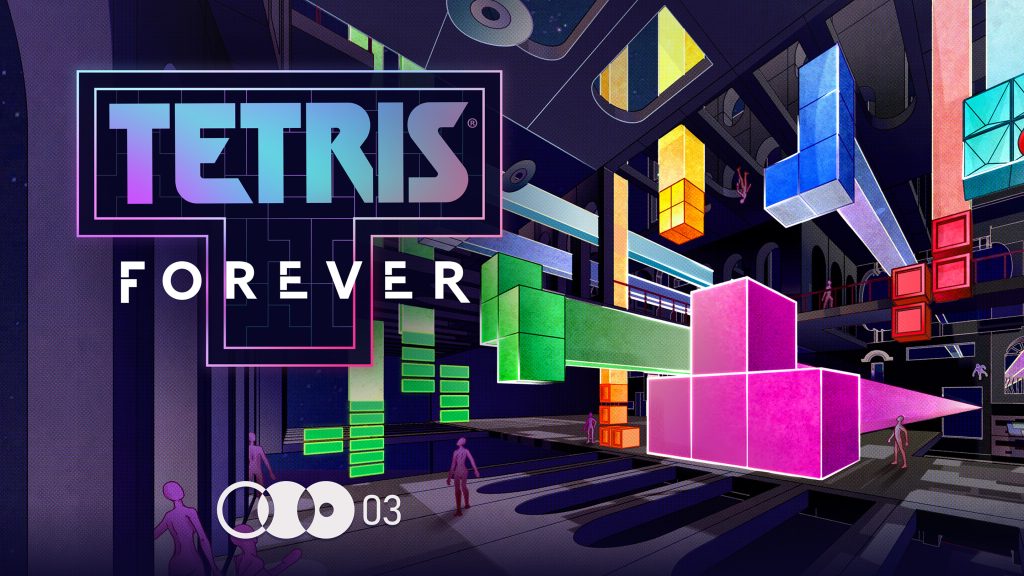 The final key art for Tetris Forever, by Willea Zwey.