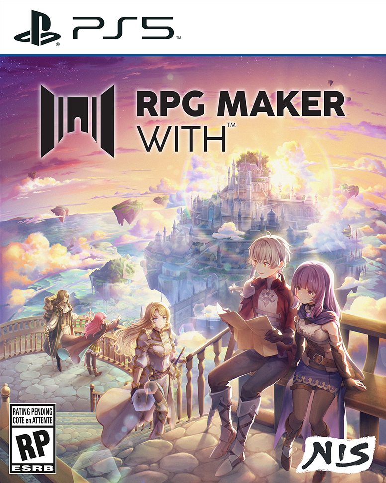 A packshot of the PS5 version of RPG Maker WITH.