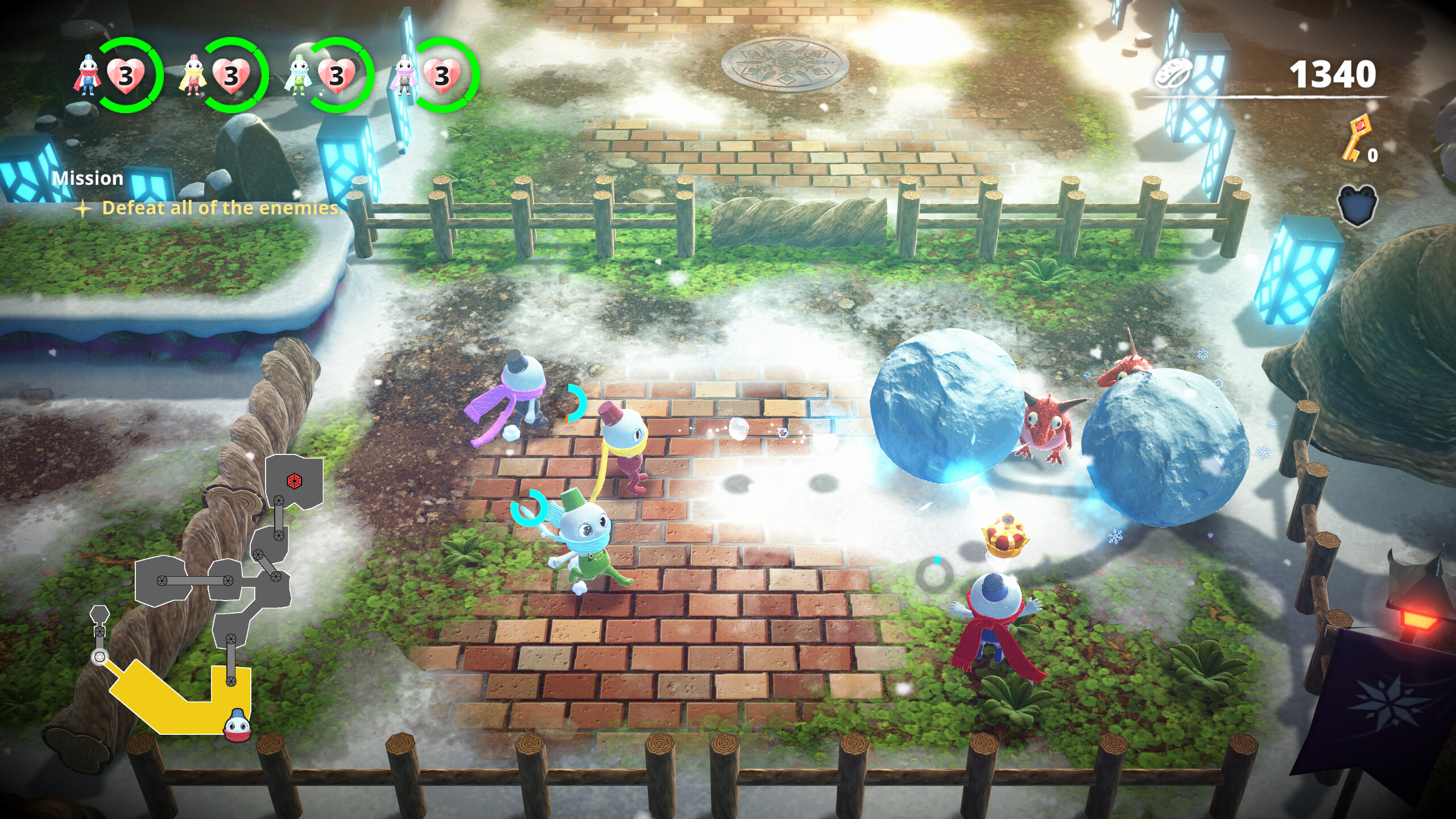 A screenshot of Snow Bros. Wonderland