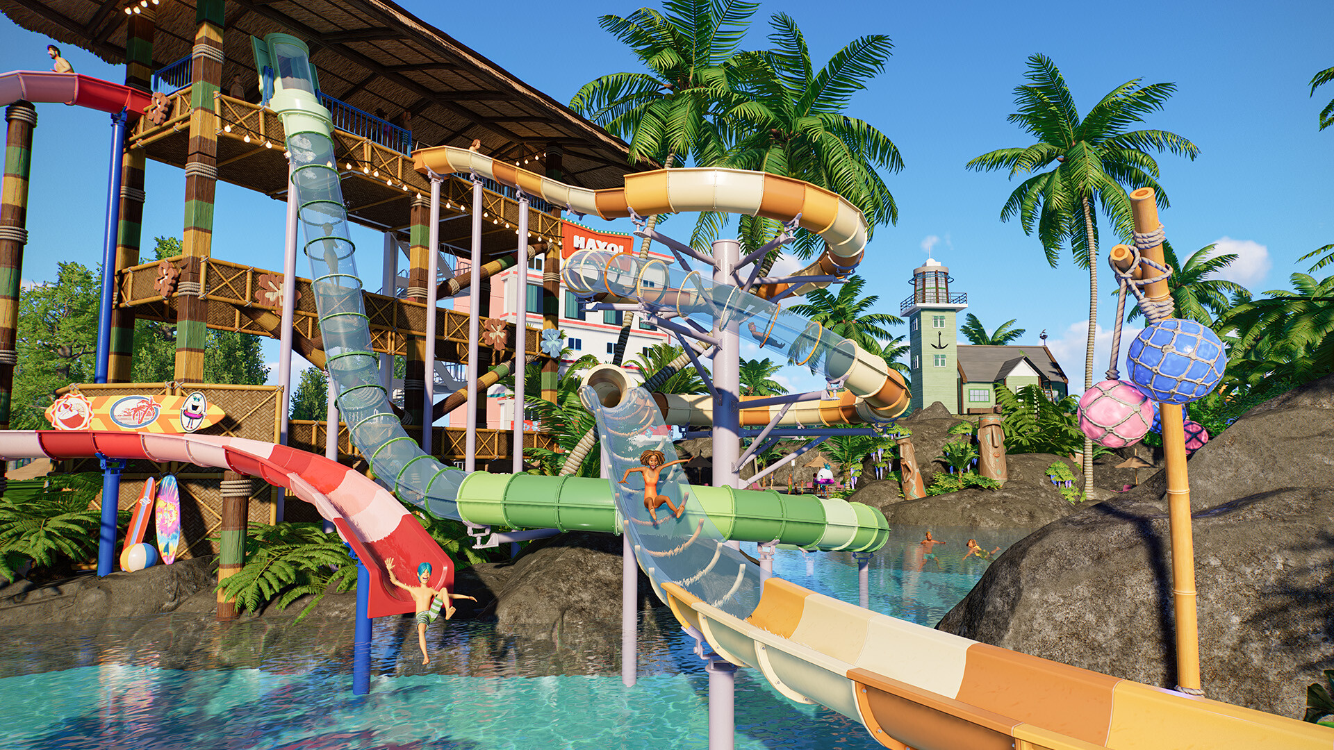 A screenshot of Planet Coaster 2