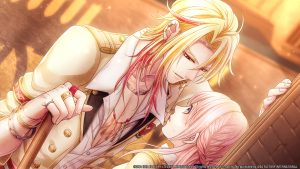 A screenshot of Lustin and Lan in Battlefield Waltz.