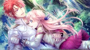 A screenshot of Wilhelm and Lan in Battlefield Waltz.