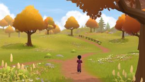 A screenshot of the meadows in Wylde Society.