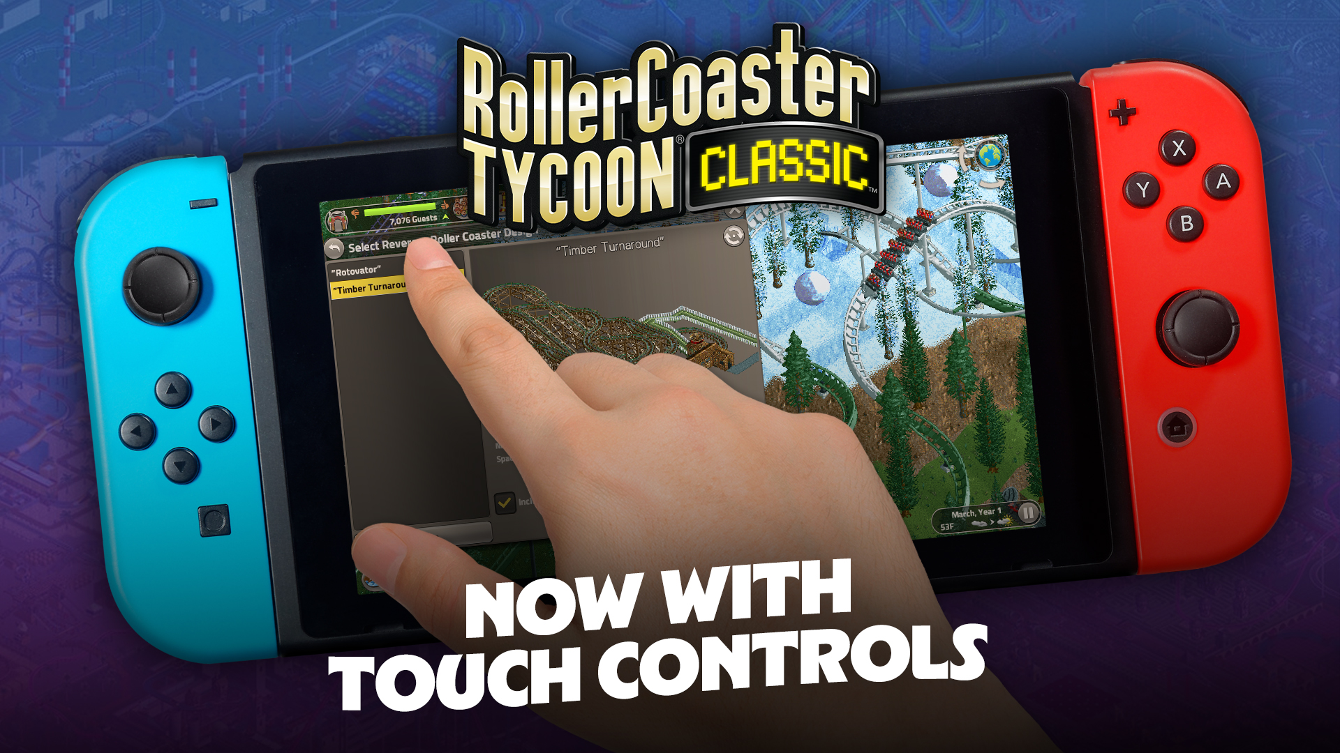 RollerCoaster Tycoon Classic: Now With Touch Controls!