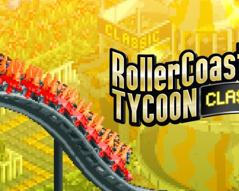 The key art for RollerCoaster Tycoon Classic.