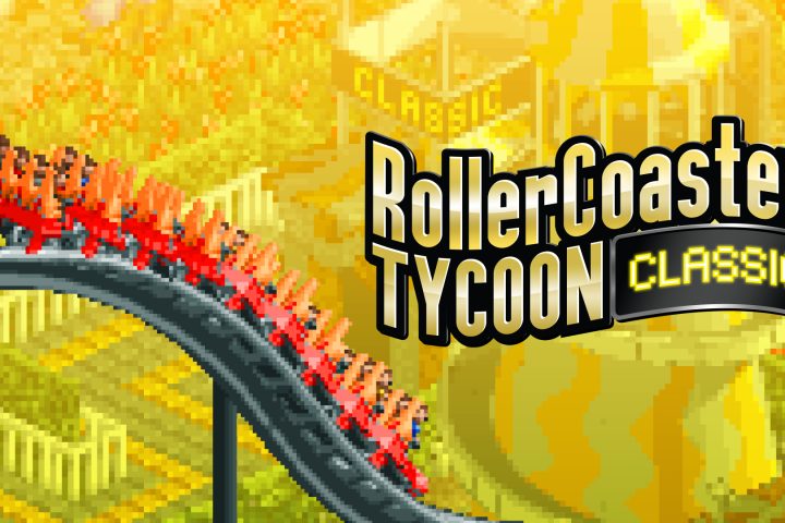 The key art for RollerCoaster Tycoon Classic.