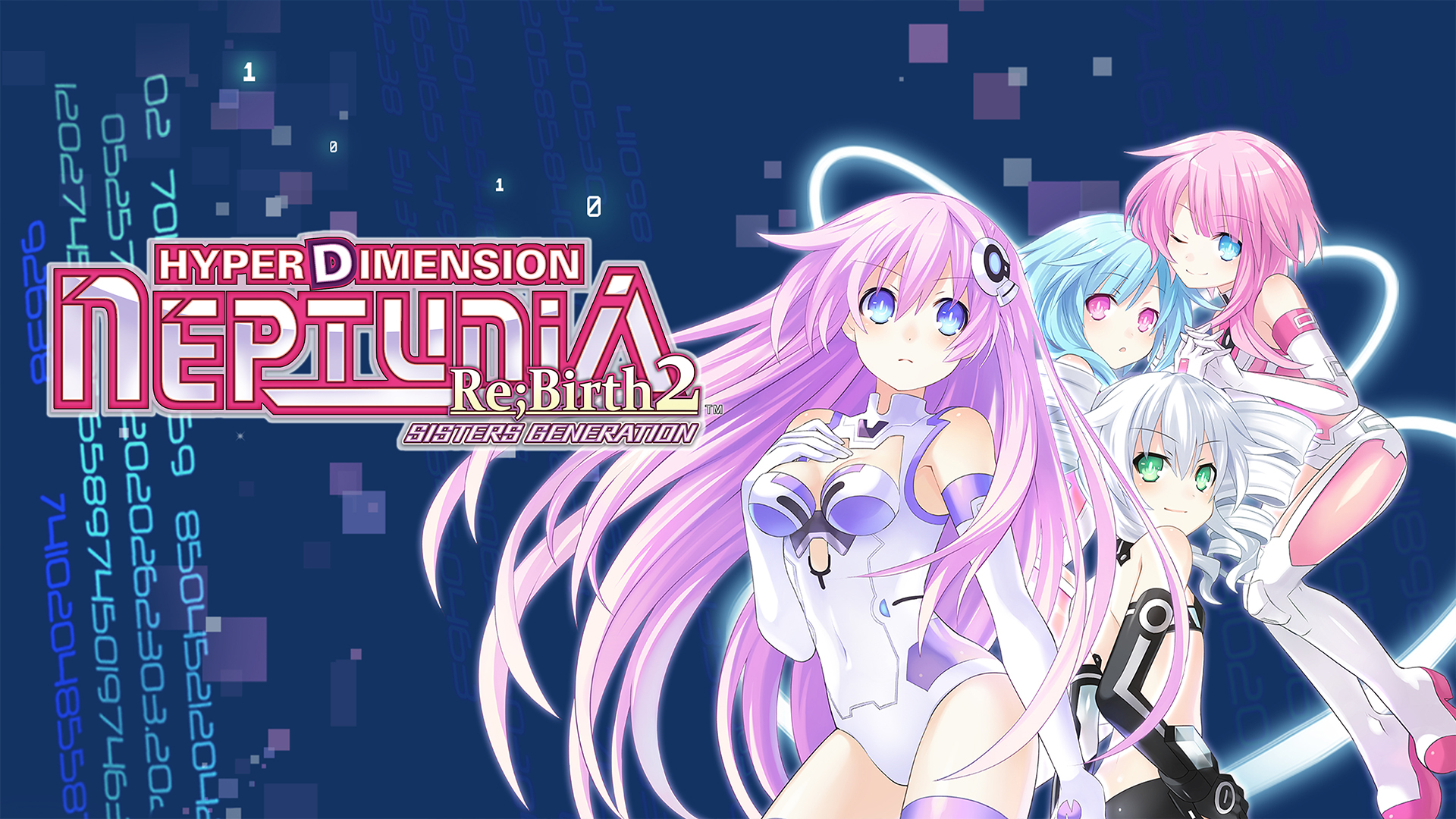 The key art for Hyperdimension Neptunia Re;Birth 2 Sisters Generation.